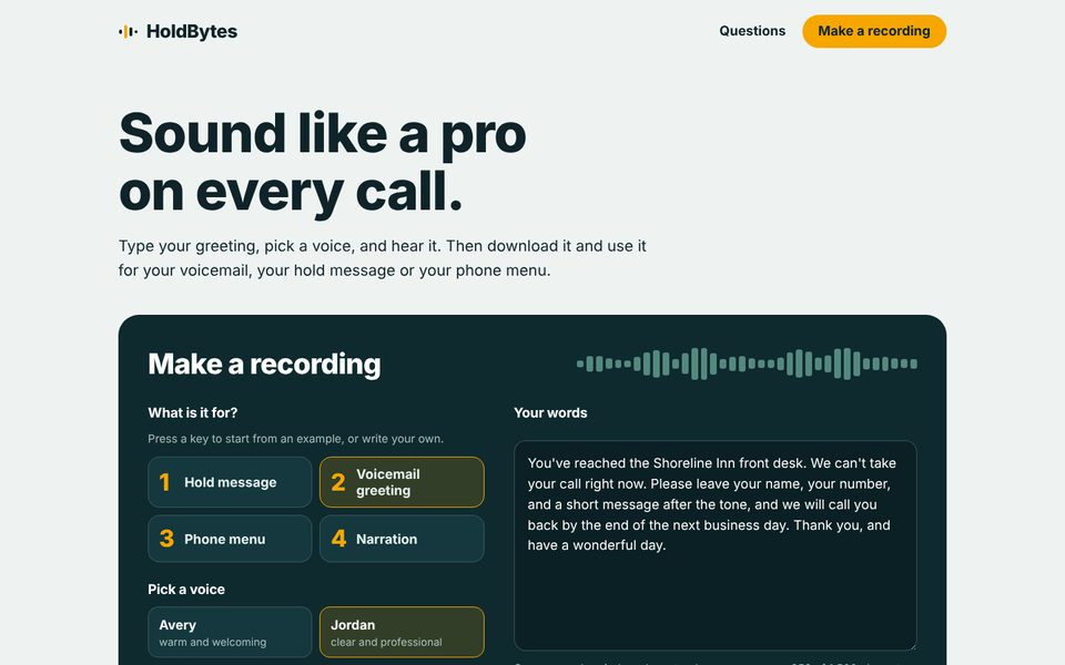 holdbytes home page