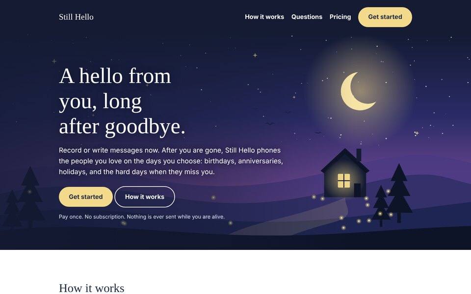 stillhello home page